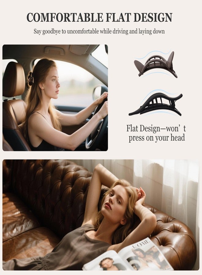 Sunolga 8 PCS Flat Hair Clips for Women - French Matte Flat Claw Clips for Thick & Thin Hair No-Slip Hair Barrettes, Strong Hold Styling Accessories for Women - Image 2